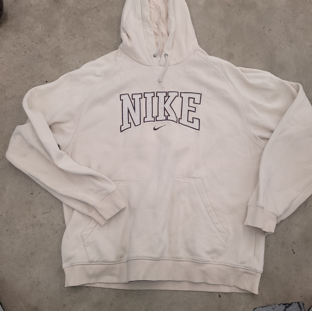 Nike hoodie sz XL Cream
